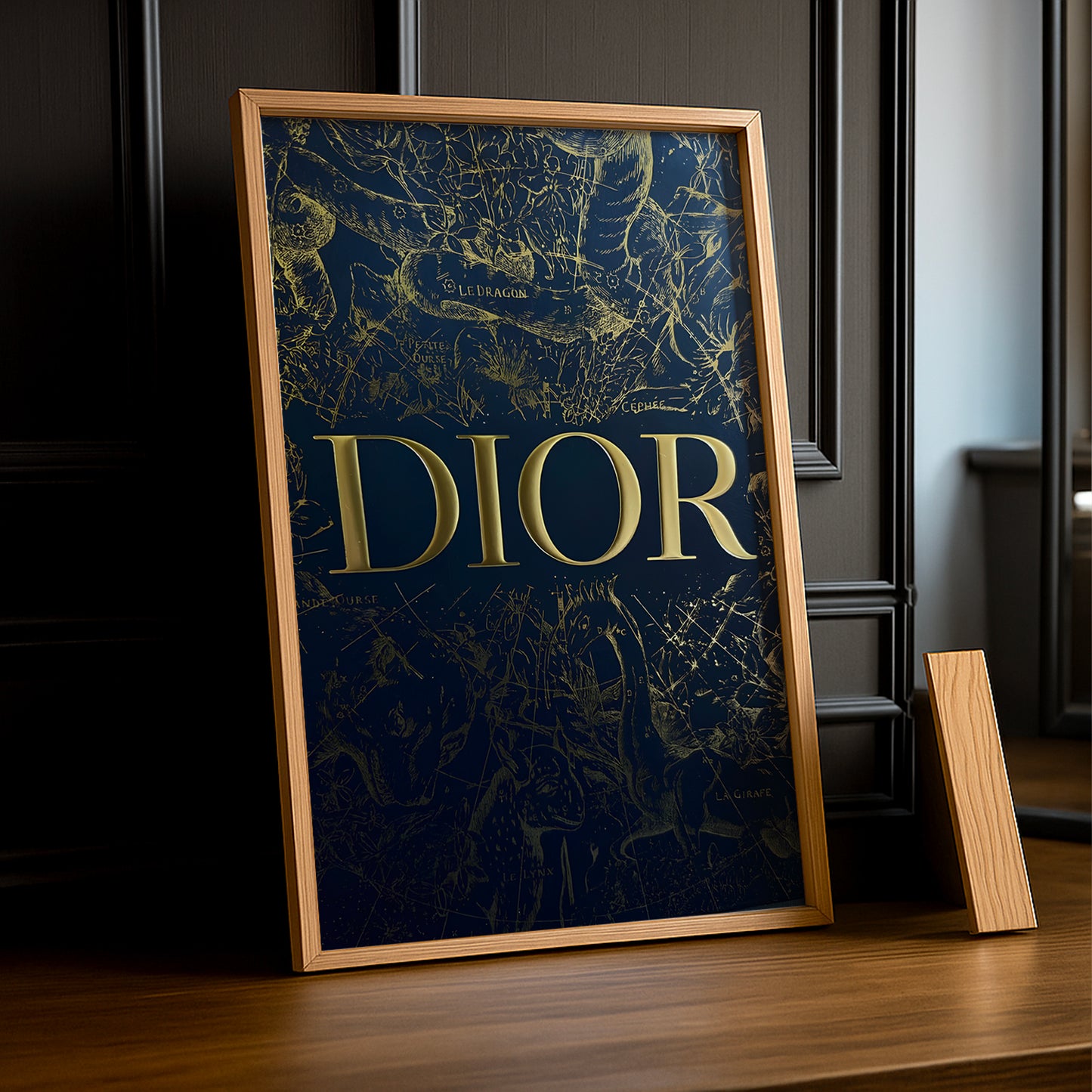 Cadre photo Dior - Blue & Gold