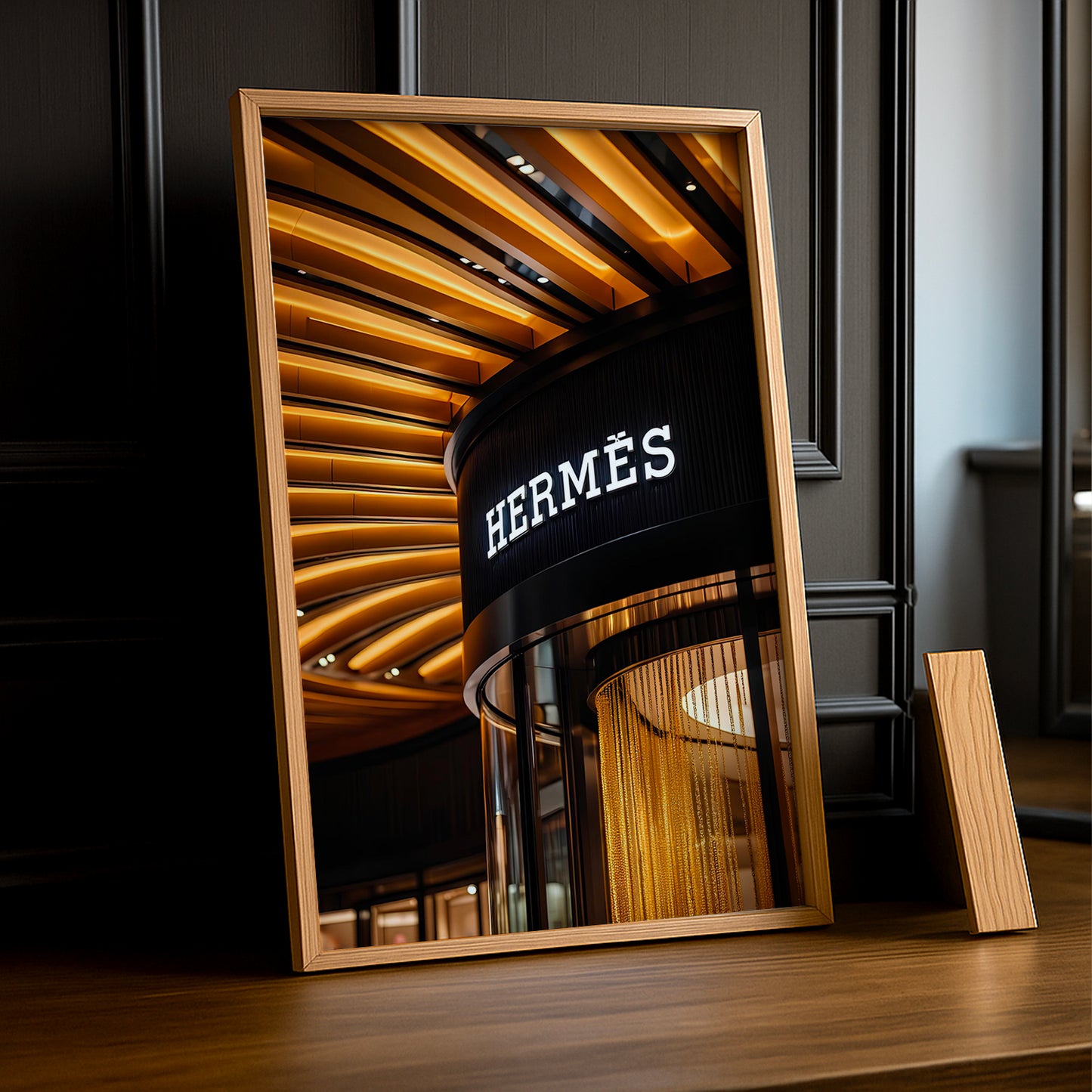 Cadre photo Hermès - Gold Facade