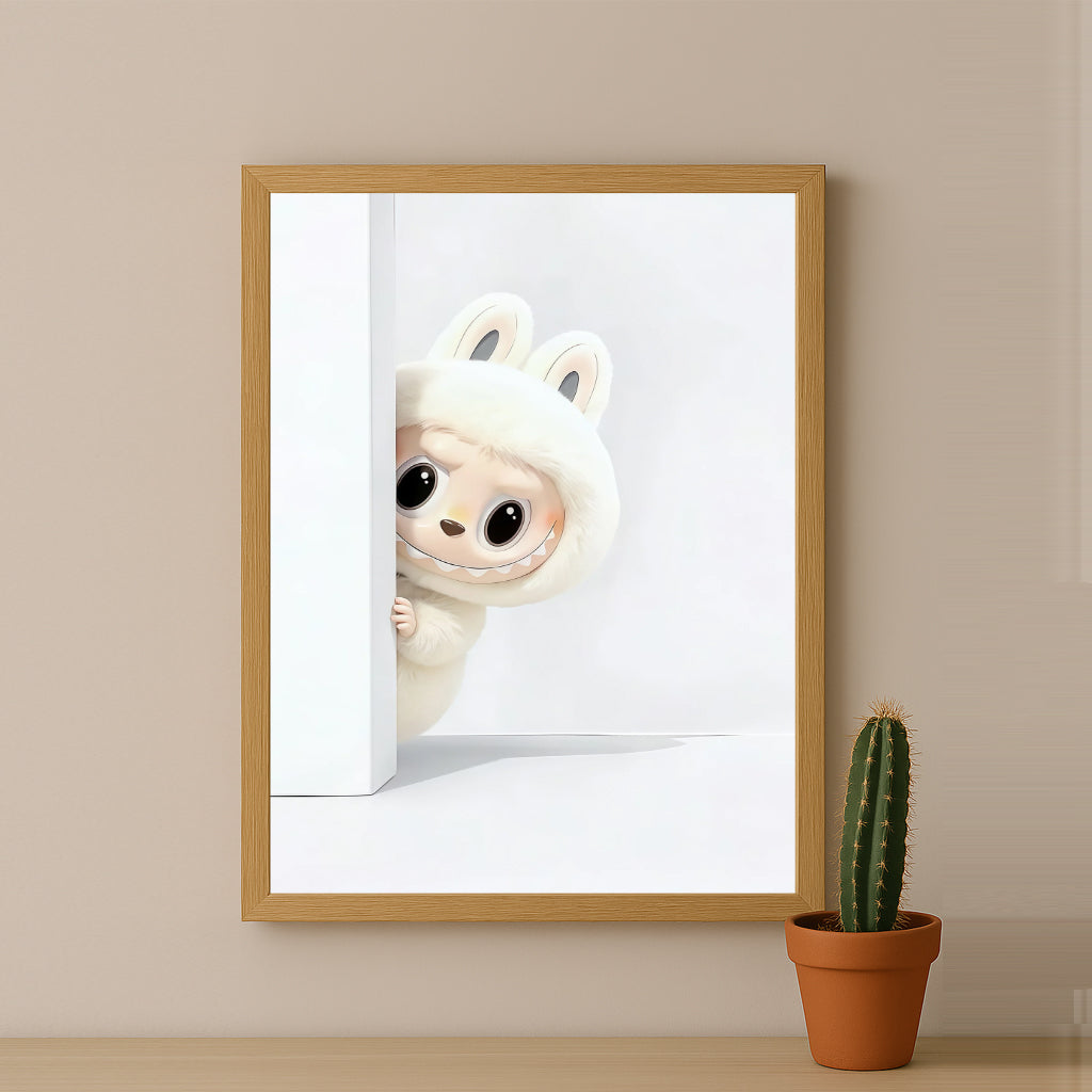 Poster Labubu White - Wall