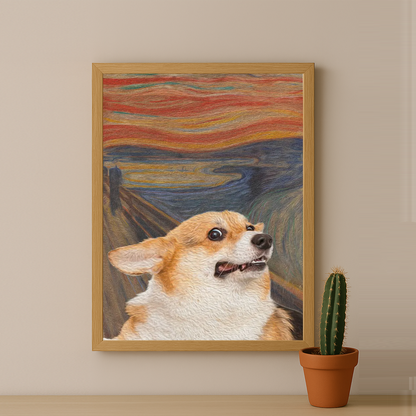Peinture chien - Poster