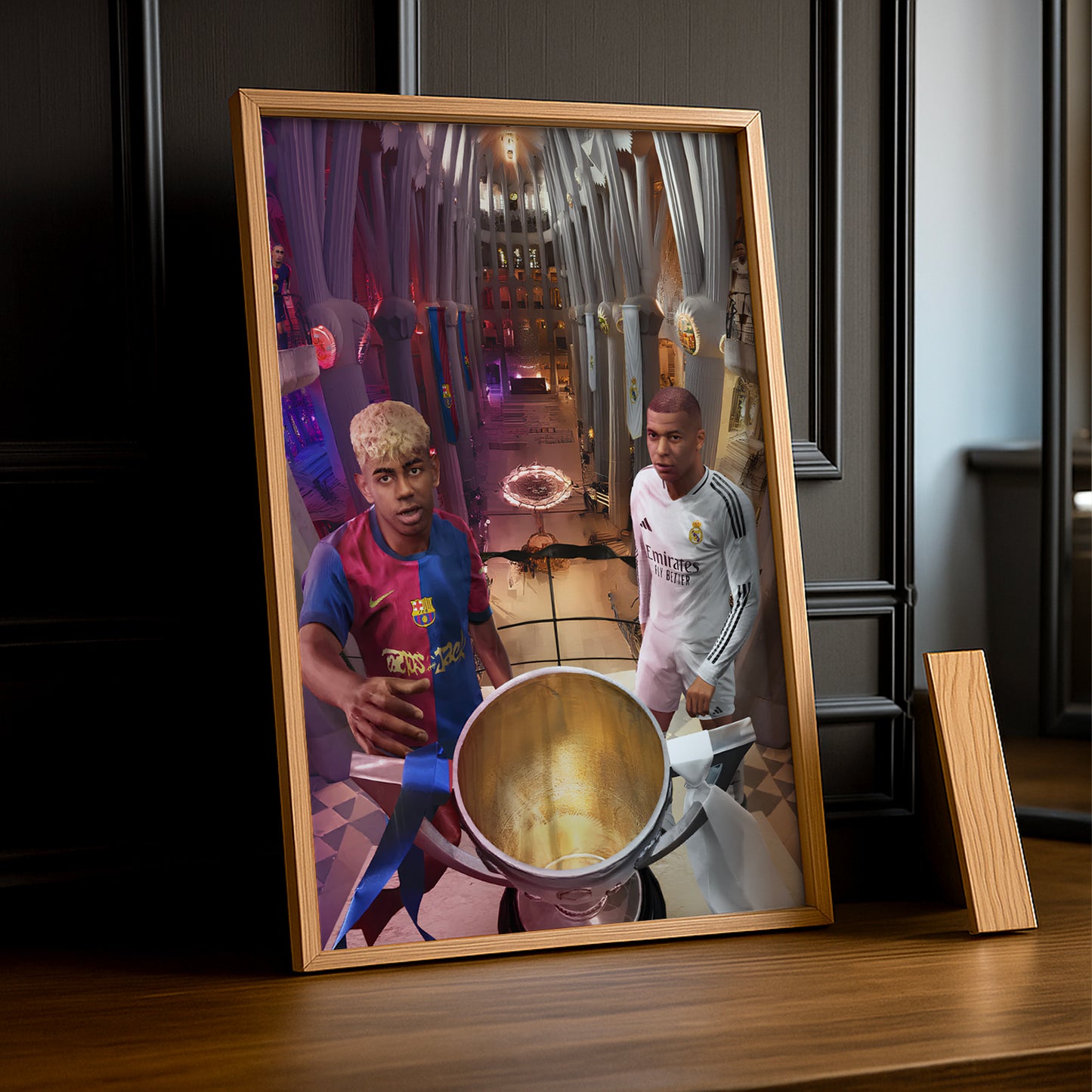 Cadre Photo Real Madrid Clasico – Affiche HD Encadrée Papier Premium