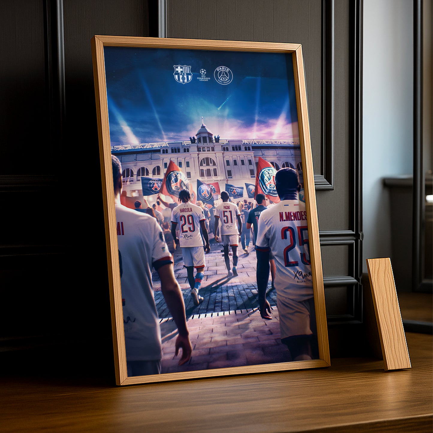 Poster encadrée Paris Saint-Germain - Illustration