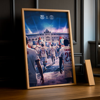 Poster encadrée Paris Saint-Germain - Illustration
