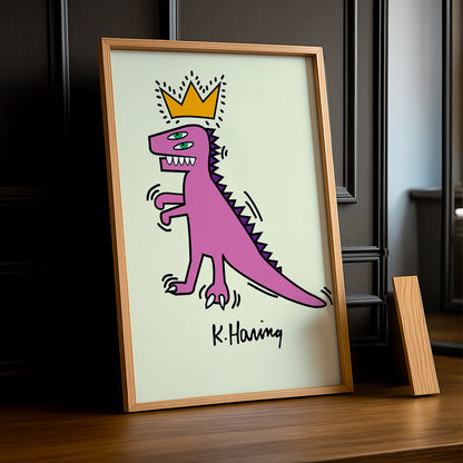 Cadre Photo Keith Haring - Dinosaure