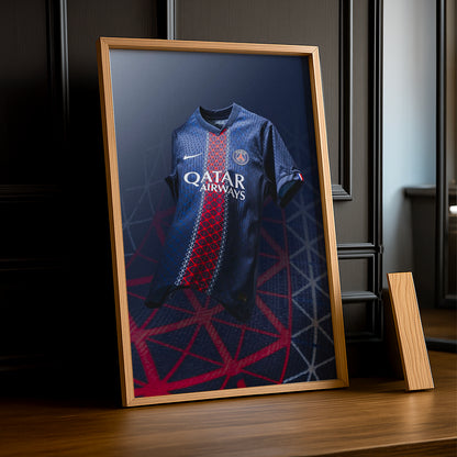 Poster Maillot Football - Paris Saint-Germain Domicile 2025-2026