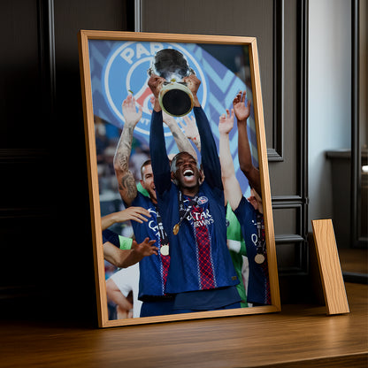 Poster d'Ousmane Dembélé Paris Saint-Germain