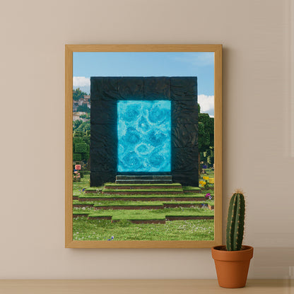 Cadre photo Minecraft - Portail