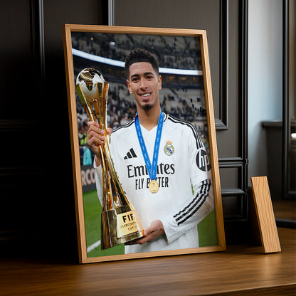Cadre Photo Real Madrid - Jude Bellingham Trophée