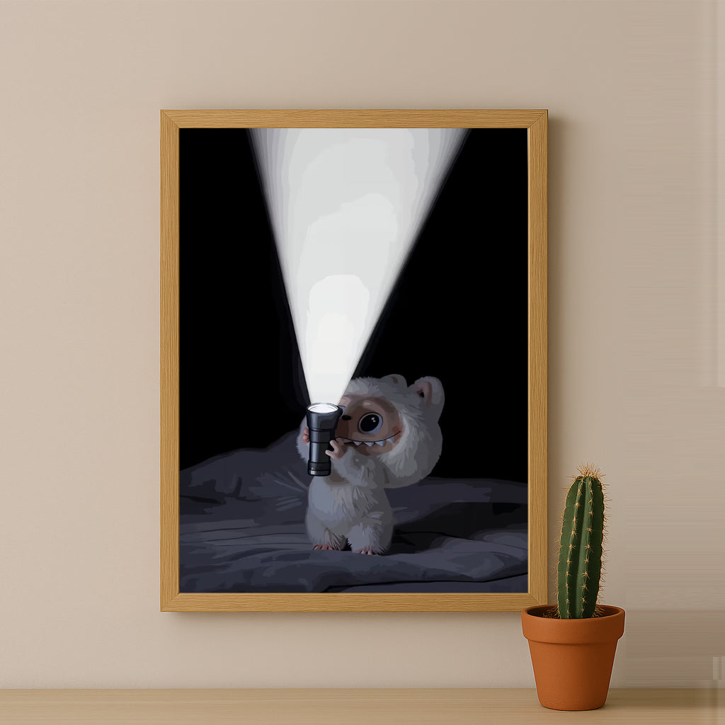 Poster Labubu - Lampe Torche