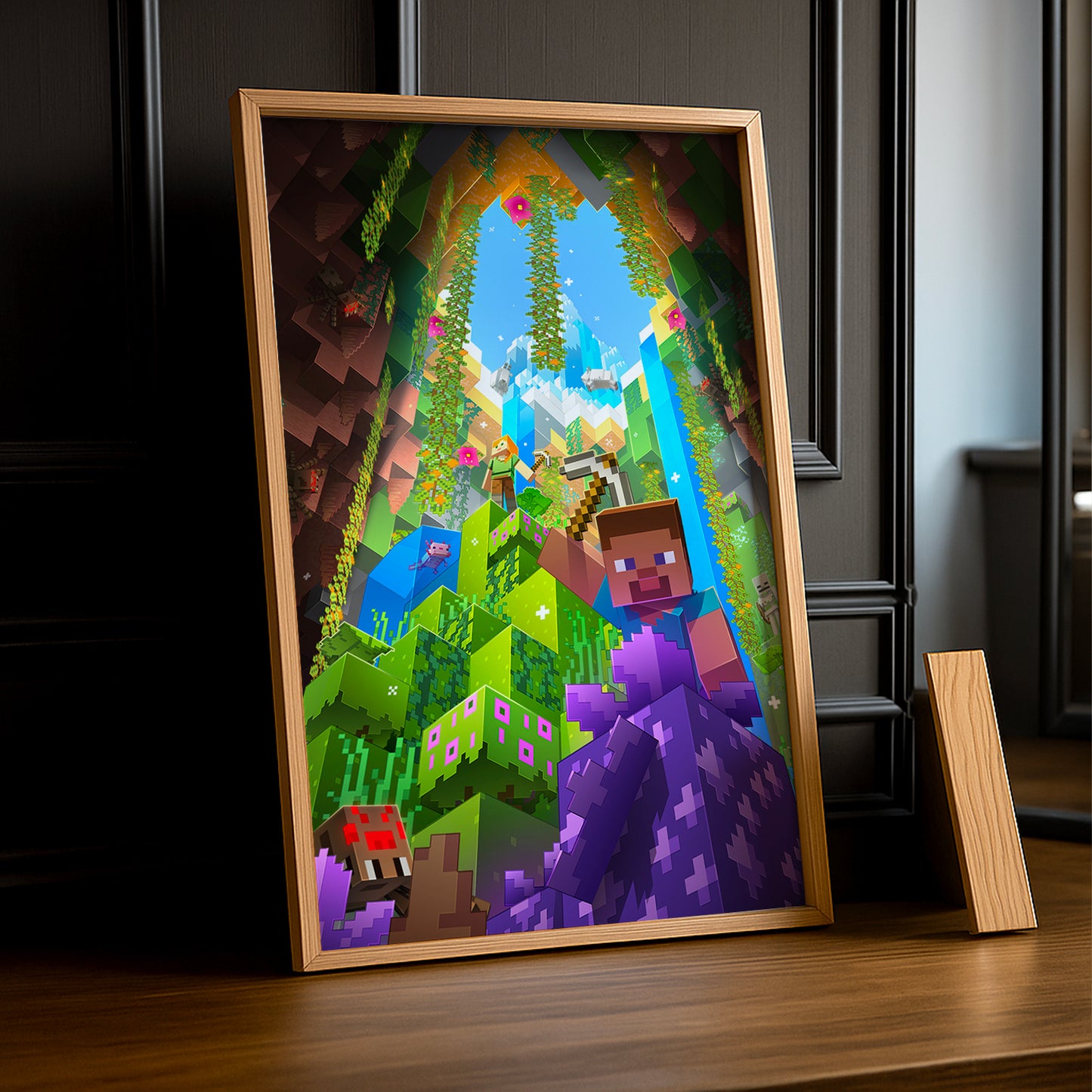 Cadre photo Minecraft - Falaises