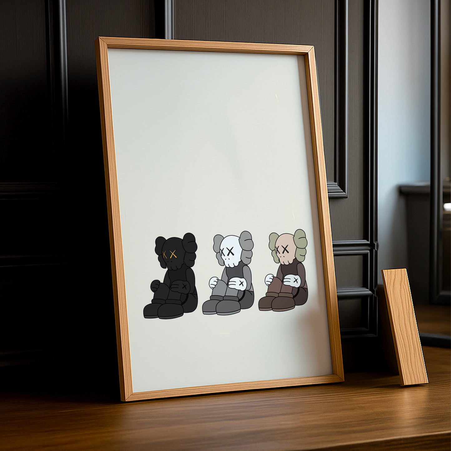 Cadre photo triple Kaws