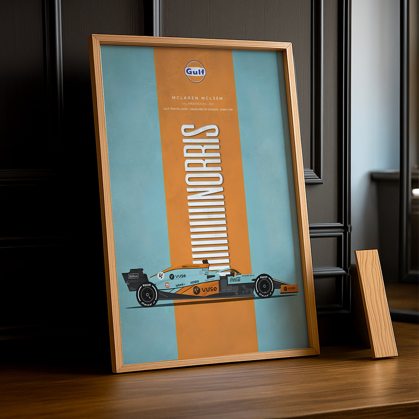 Cadre photo Formule 1 Gulf