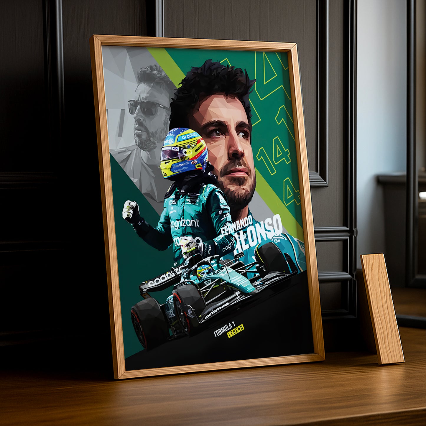 Cadre photo Fernando Alonso Formule 1