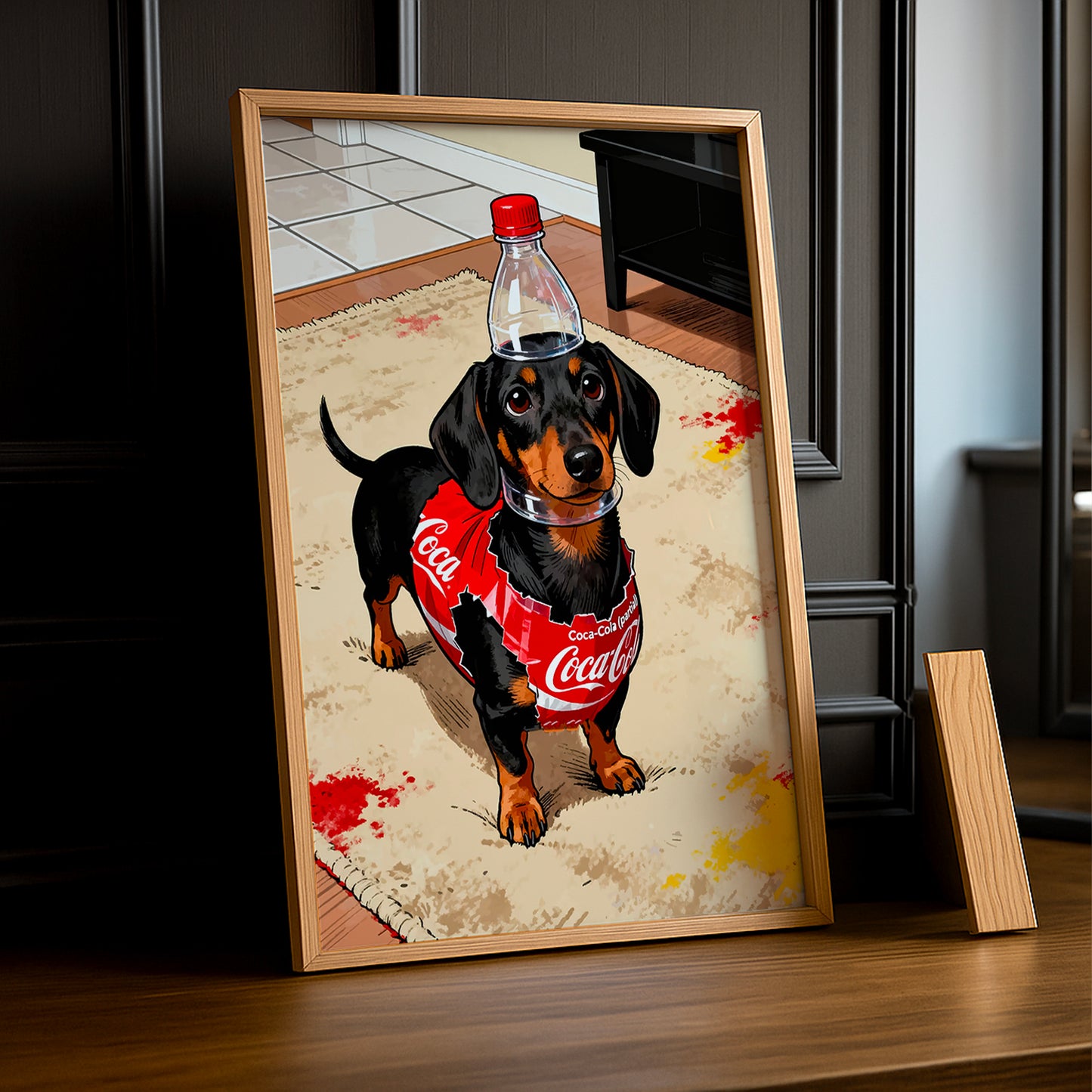 Cadre Photo Coca-Cola - Chien