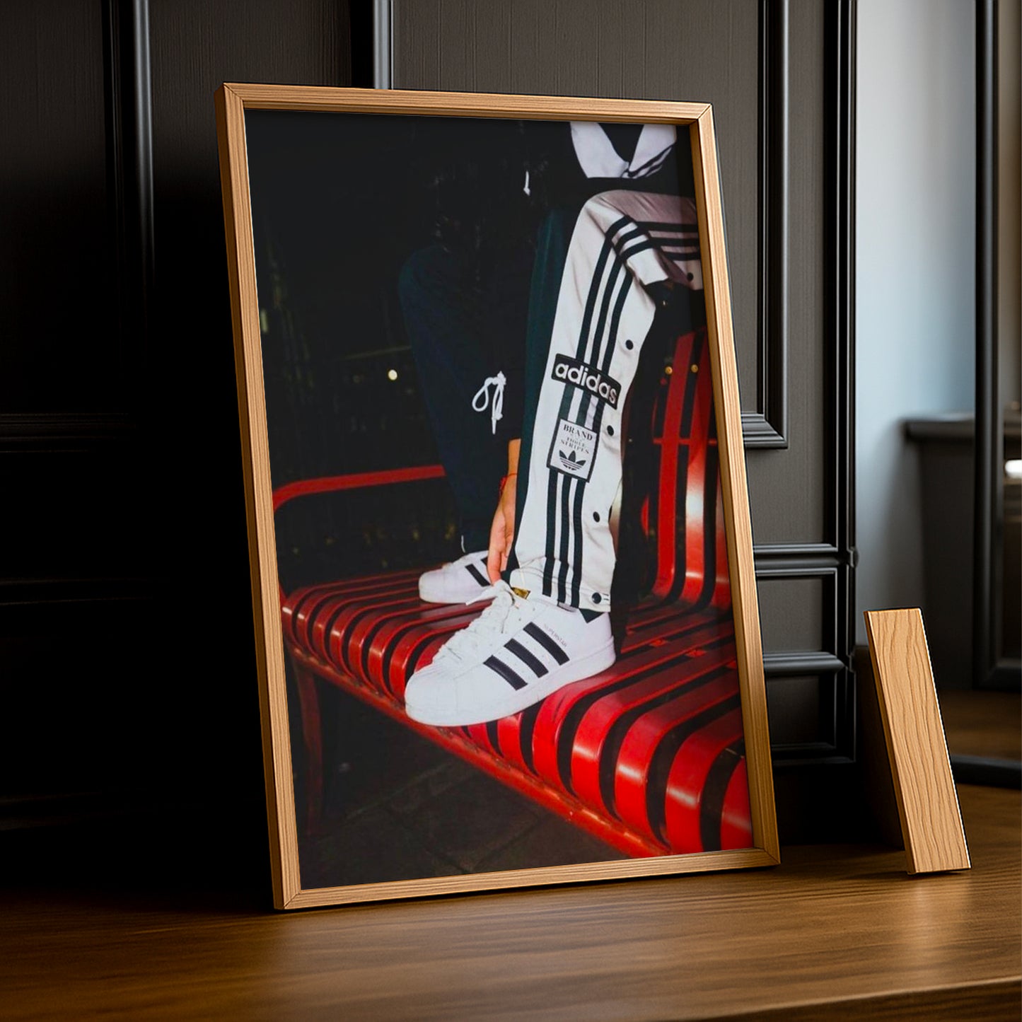 Cadre photo Adidas - 3 Bandes Rouge