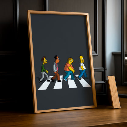 Cadre Photo Les Simpsons - Passage Piéton