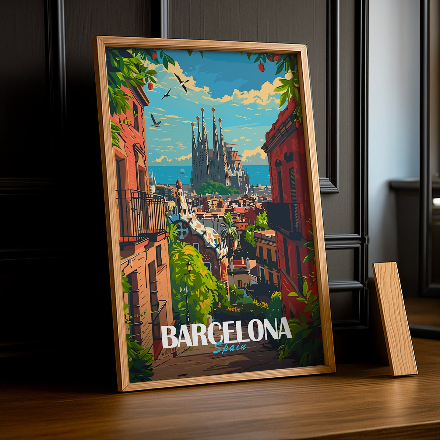 Cadre photo Barcelona Spain