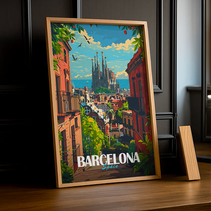 Cadre photo Barcelona Spain