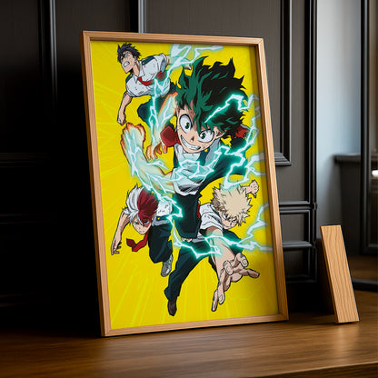 Cadre Photo My Hero Academia - Yellow Team