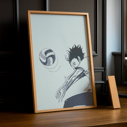 Cadre photo Volley-Ball - Haikyu Nishinoya Défense