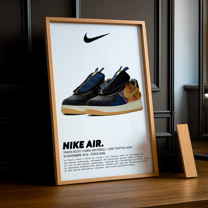 Travis Scott x Nike Air Force 1 Low Cactus Jack Fotorahmen 