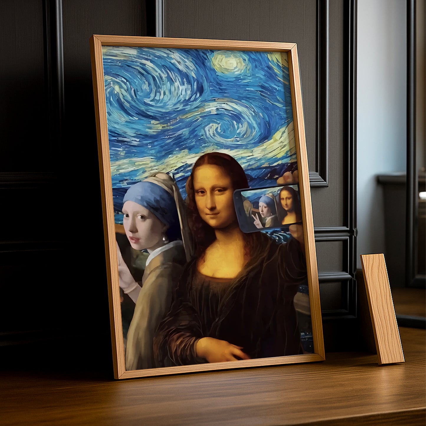 Cadre photo Mona Lisa La Joconde Selfie