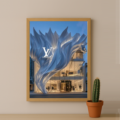 Cadre photo Louis Vuitton devanture