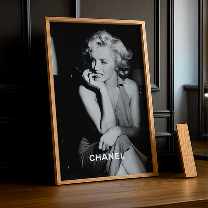 Poster encadré Marilyn Monroe Chanel