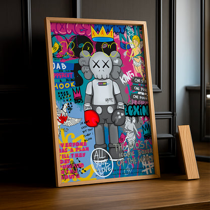 Cadre photo Kaws Magasine