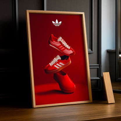 Cadre photo Adidas - Gazelle Rouge