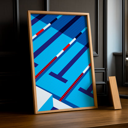 Cadre Photo Natation - Piscine