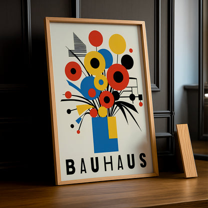 Cadre photo Bauhaus bouquet de fleurs
