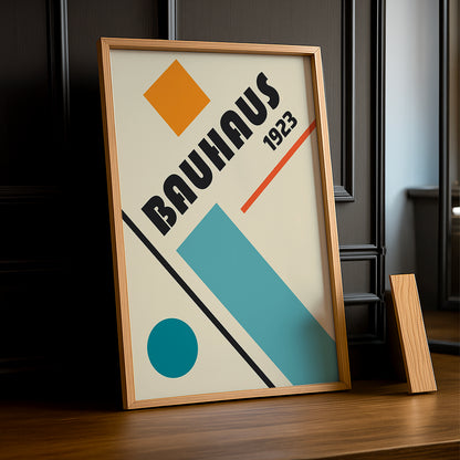 Cadre Photo Bauhaus - 1923 Orange & Blue