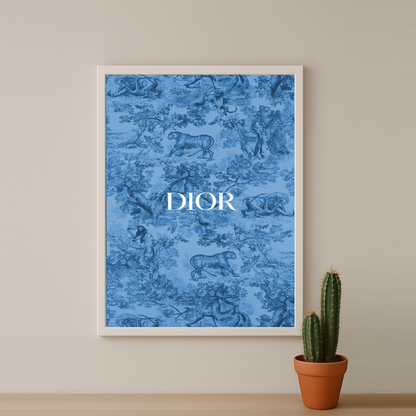 Cadre photo Dior Bleu Dessin