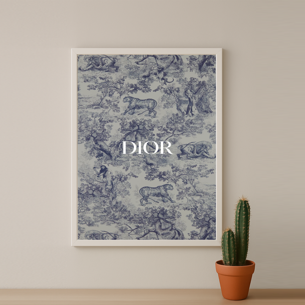 Cadre photo Dior Gris Dessin