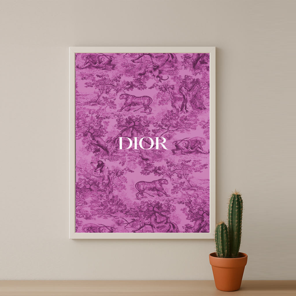 Cadre photo Dior Pink Dessin