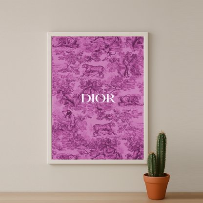 Cadre photo Dior Pink Dessin