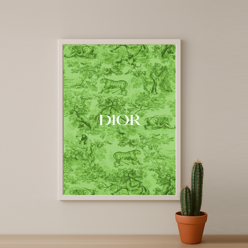 Cadre photo Dior Green Dessin