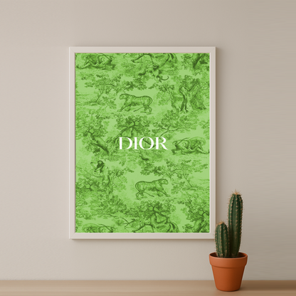 Cadre photo Dior Green Dessin