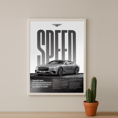 Poster Voitures - Bentley Continental GT Speed