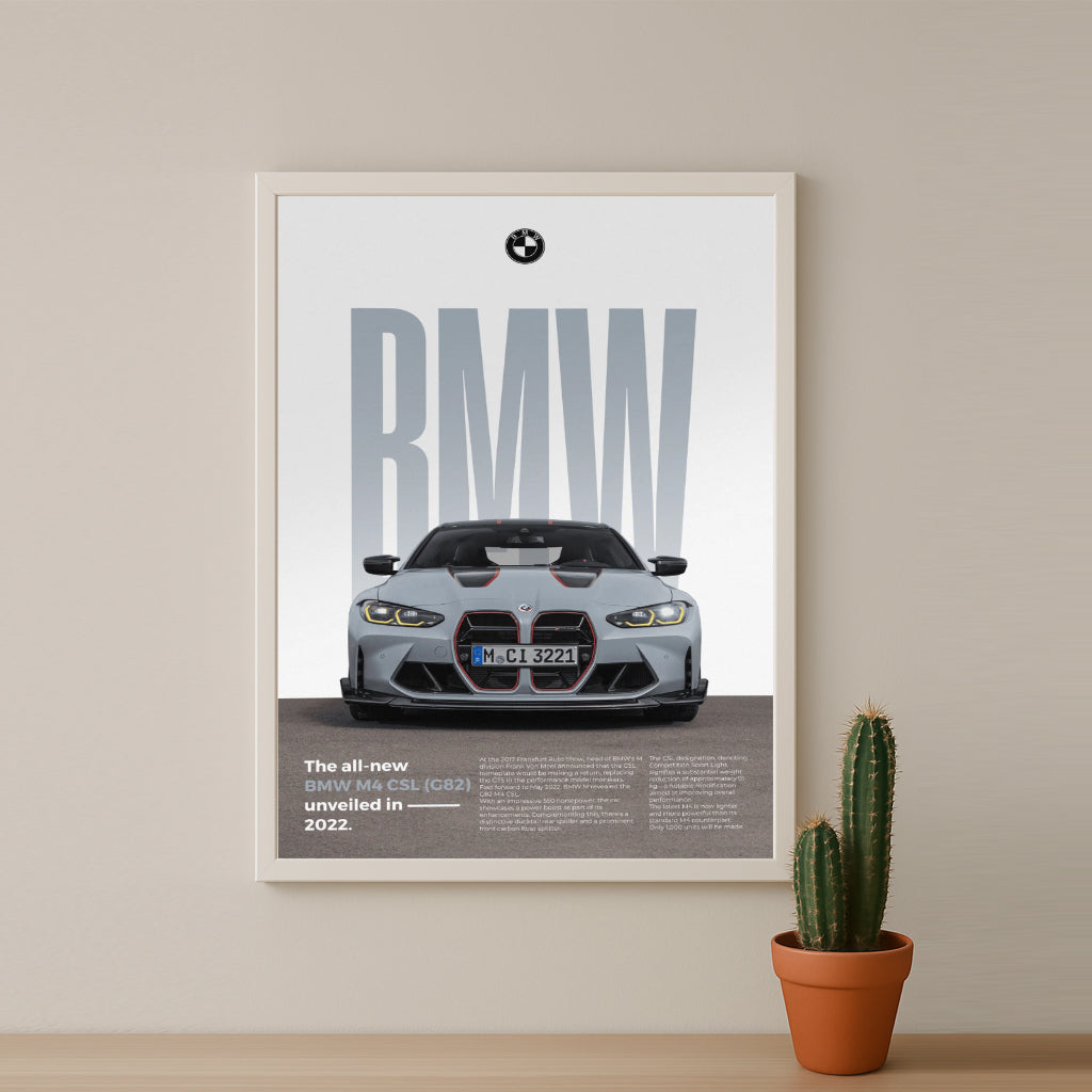 Poster Voitures - BMW M4 CSL G82