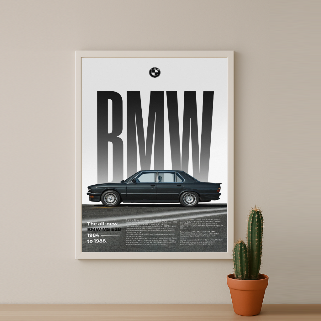 Poster Voitures - BMW M5 E28