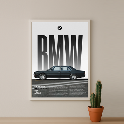 Poster Voitures - BMW M5 E28