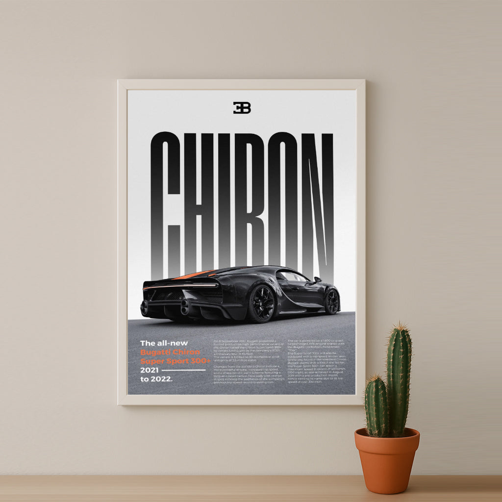 Poster Voitures - Bugatti Chiron Super Sport