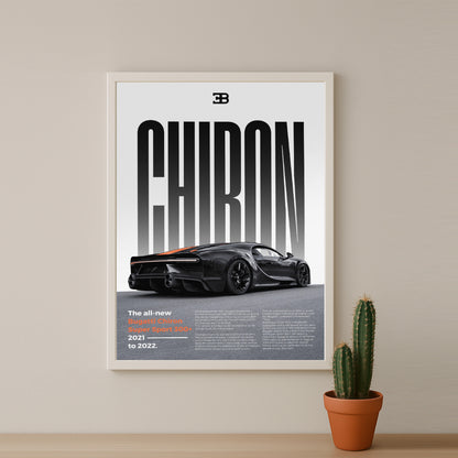 Poster Voitures - Bugatti Chiron Super Sport