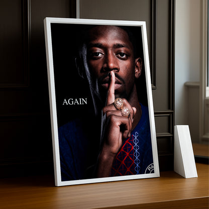 Cadre Photo Dembélé – "Again" Silence PSG Back 2 Back Champions League TonCadre