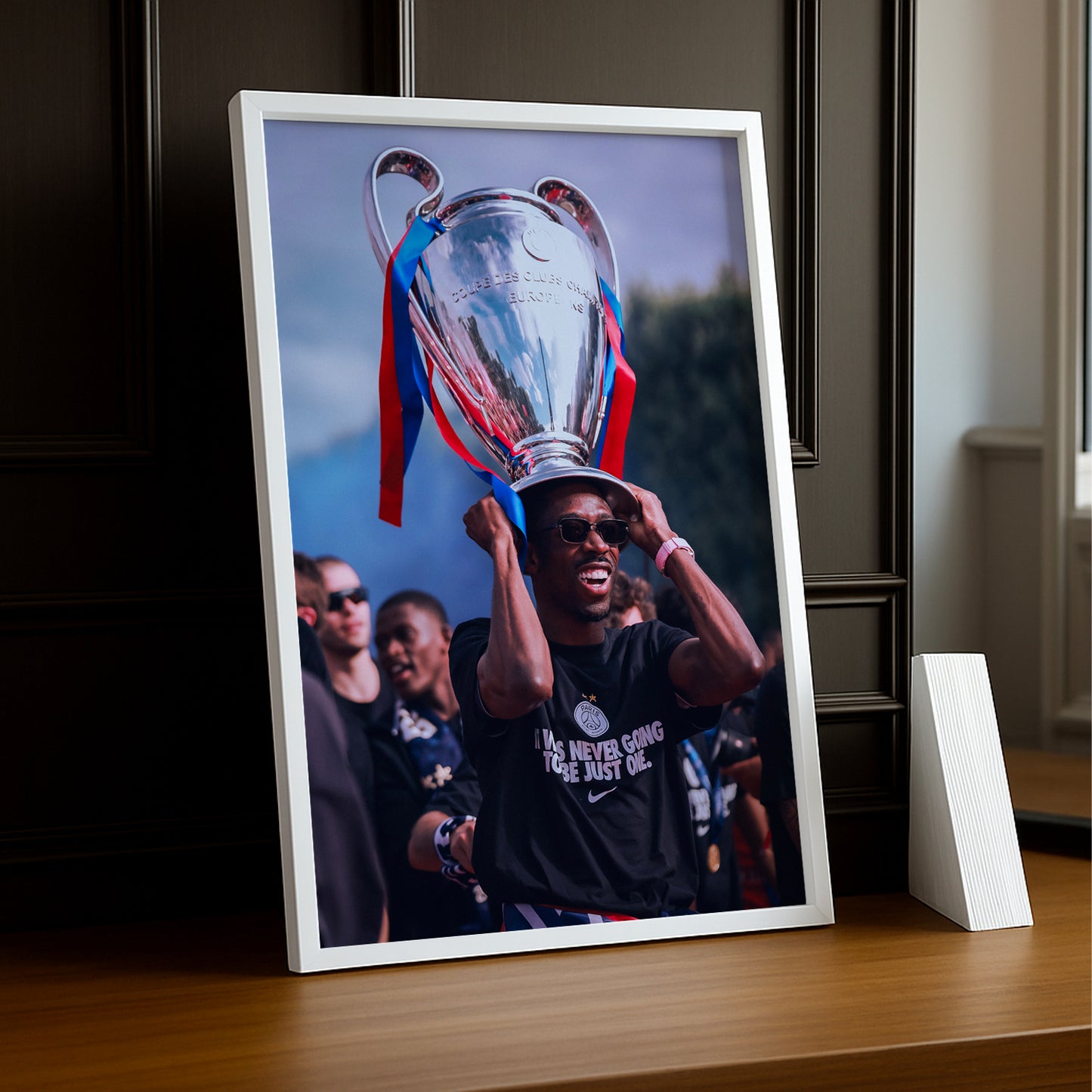 Cadre Photo Dembélé – "It Was Never Going To Be Just One" Parade PSG 2026 TonCadre