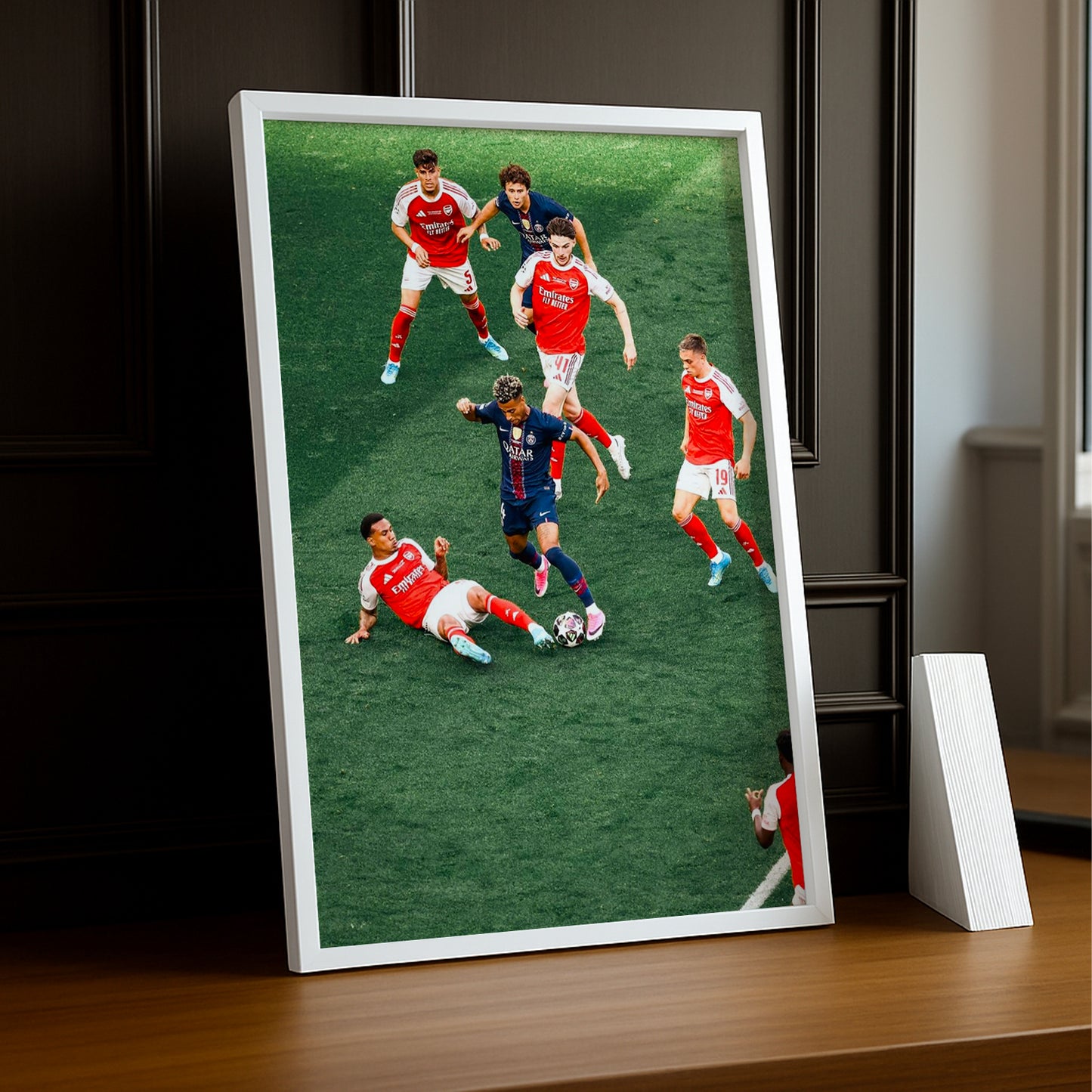 Cadre Photo Désiré Doué – Seul contre Tous Finale PSG vs Arsenal 2026 TonCadre