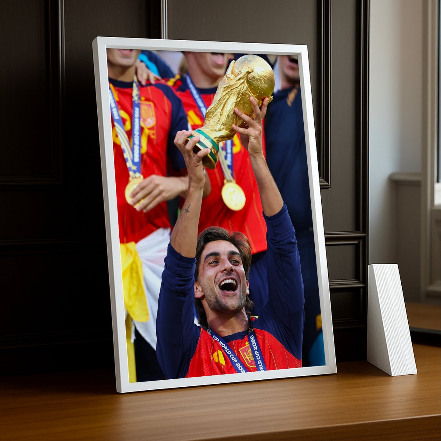 Cadre Photo Ferran Torres Coupe du Monde 2026 – Espagne Trophée TonCadre