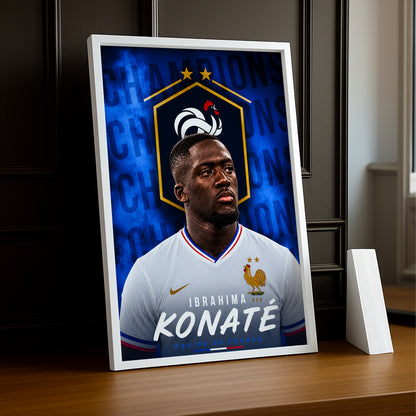 Cadre Photo Ibrahima Konaté – Équipe de France TonCadre